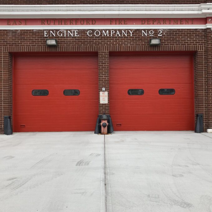 Firehouse Doors Painted