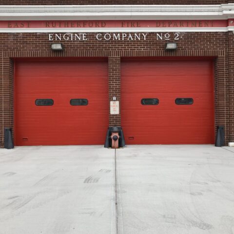 Firehouse Doors Painted